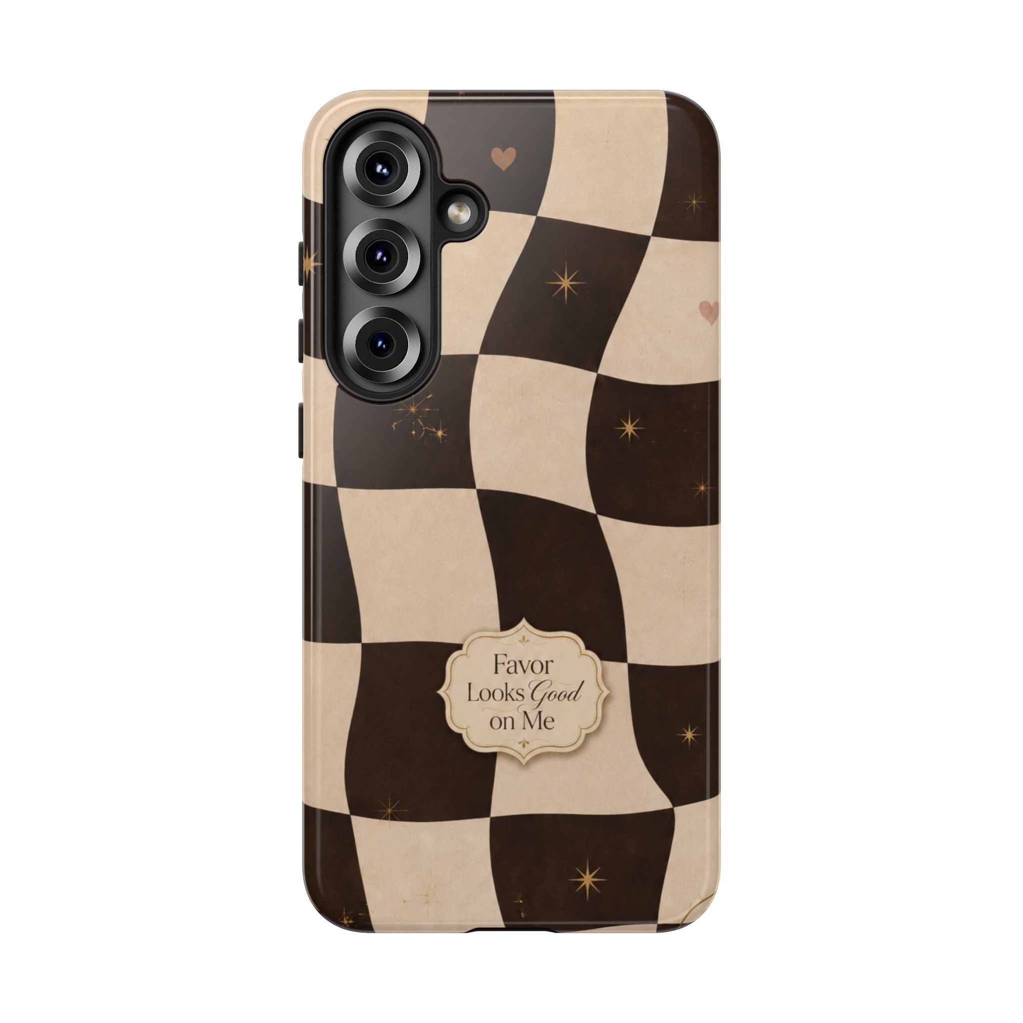 Favor Looks Good on Me Vintage Checkerboard Phone Case