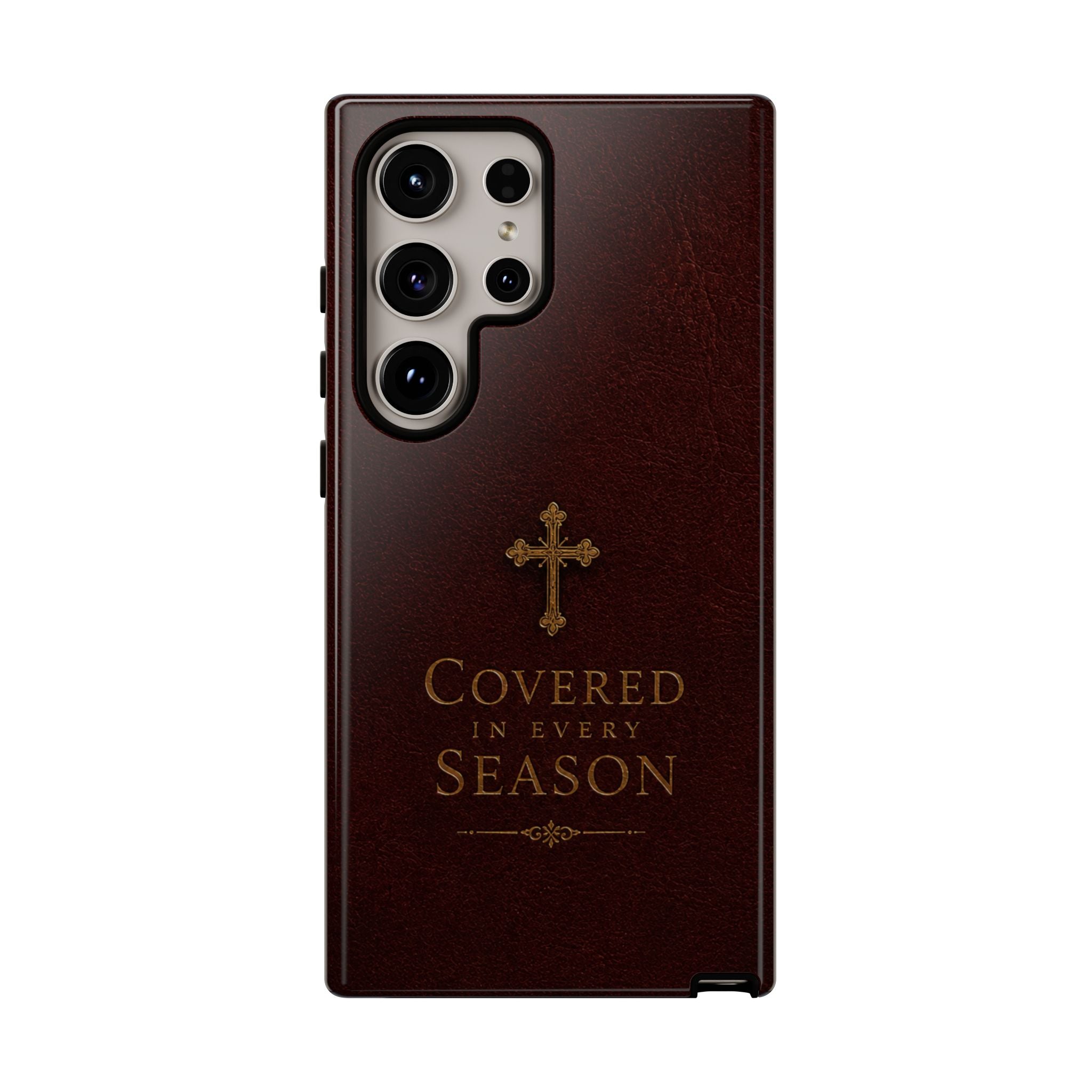 Covered in Every Season Christian Cross Phone Case