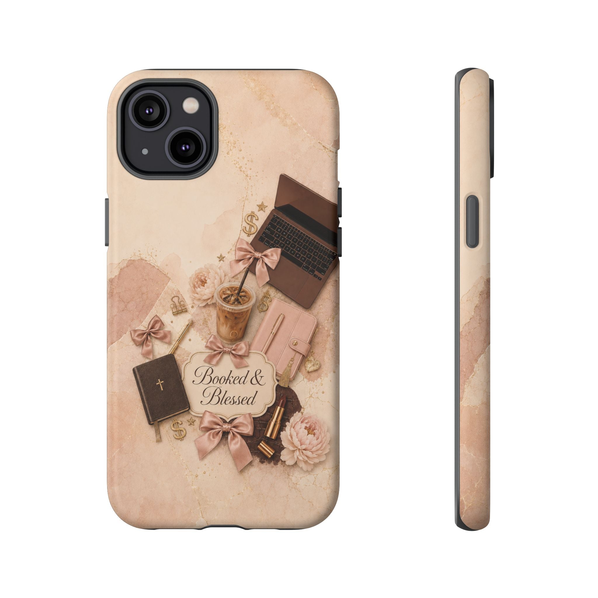 Booked & Blessed Christian Book Lover Phone Case