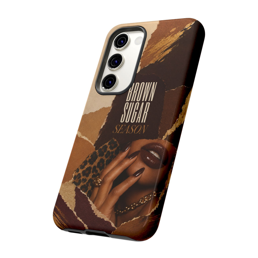 Brown Sugar Season Leopard Collage Phone Case