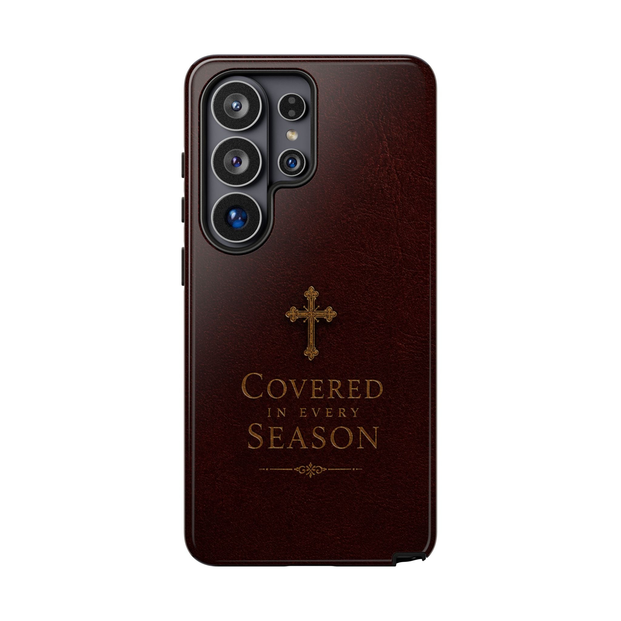 Covered in Every Season Christian Cross Phone Case
