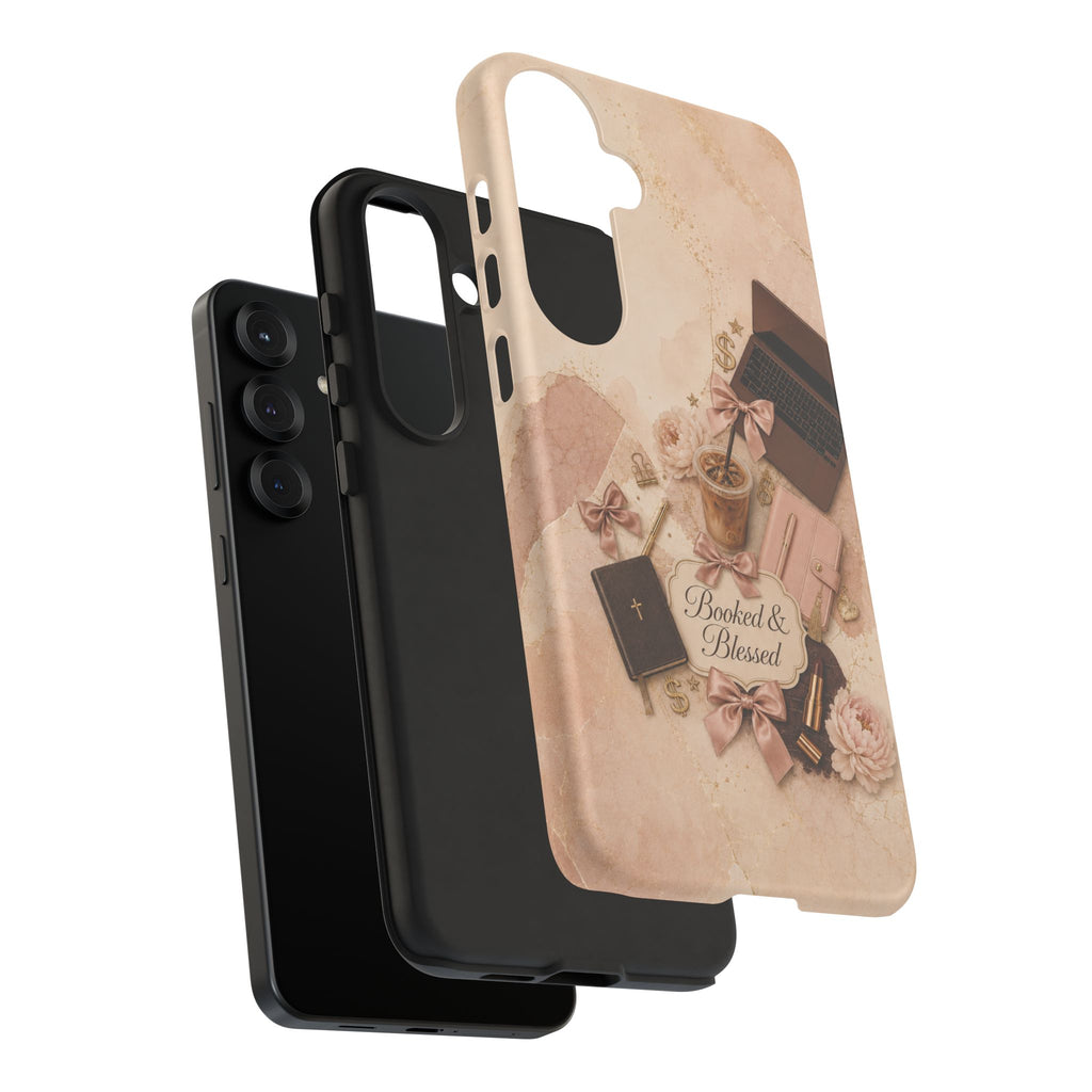 Booked & Blessed Christian Book Lover Phone Case