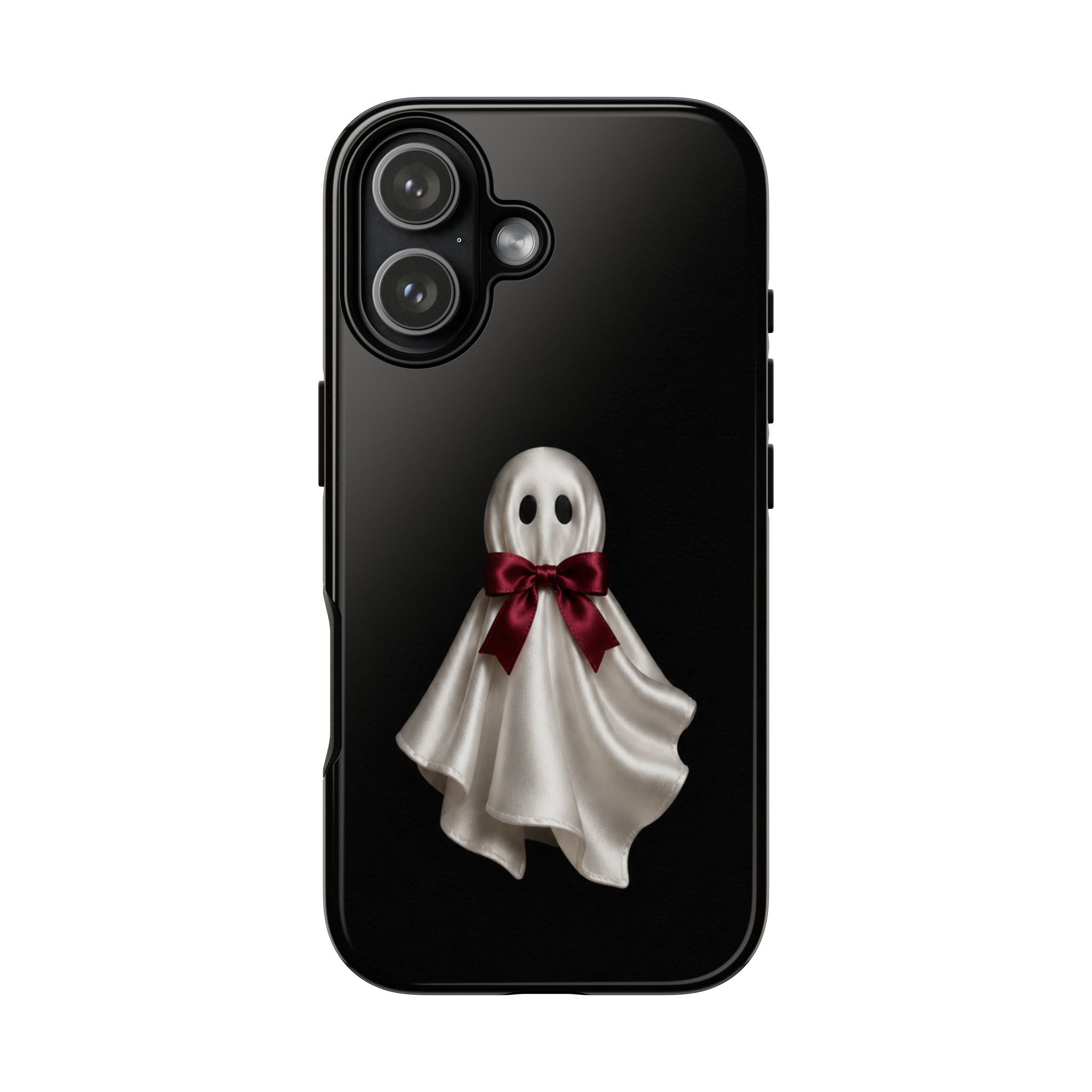 Burgundy Bow Ghost Spooky Phone Case