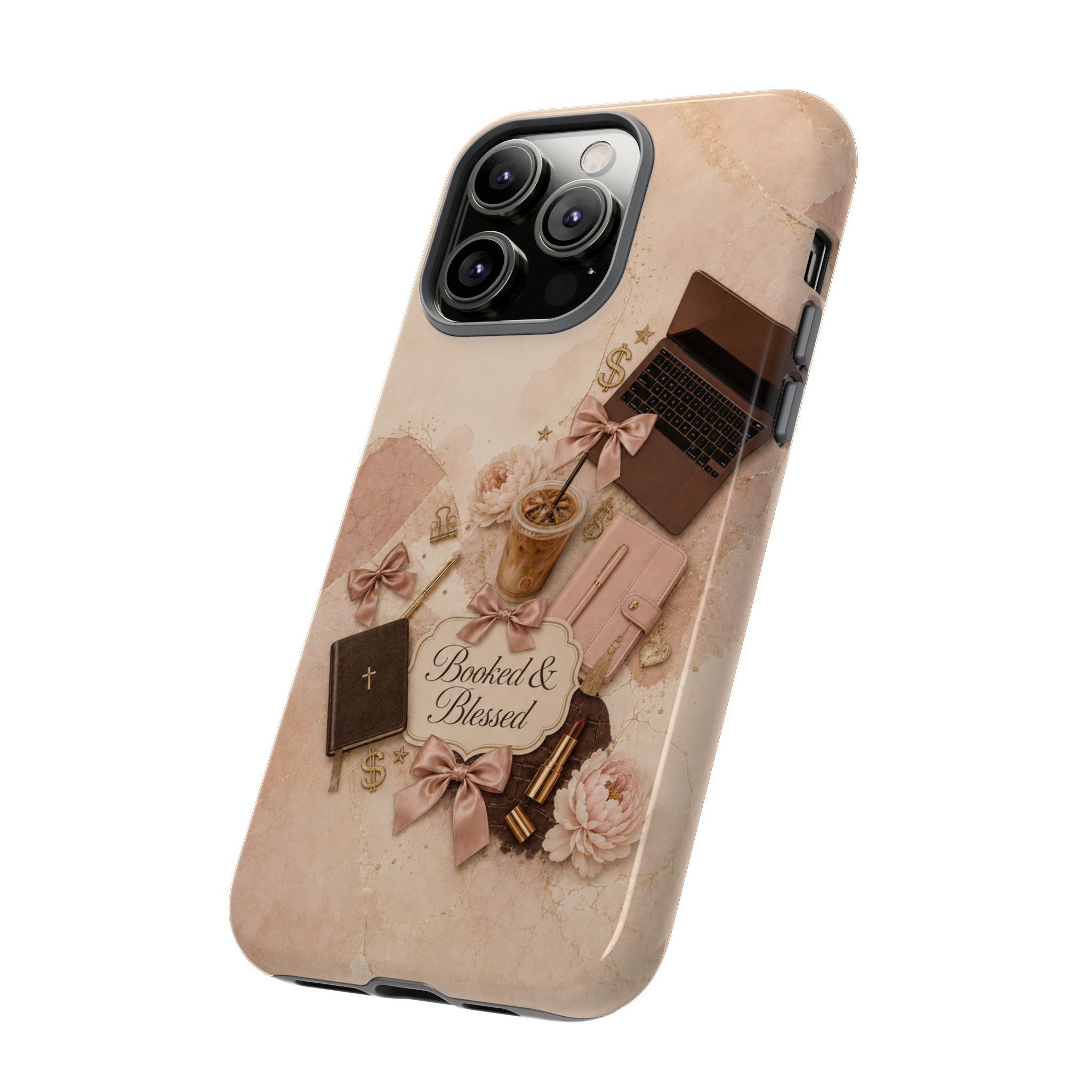 Booked & Blessed Christian Book Lover Phone Case