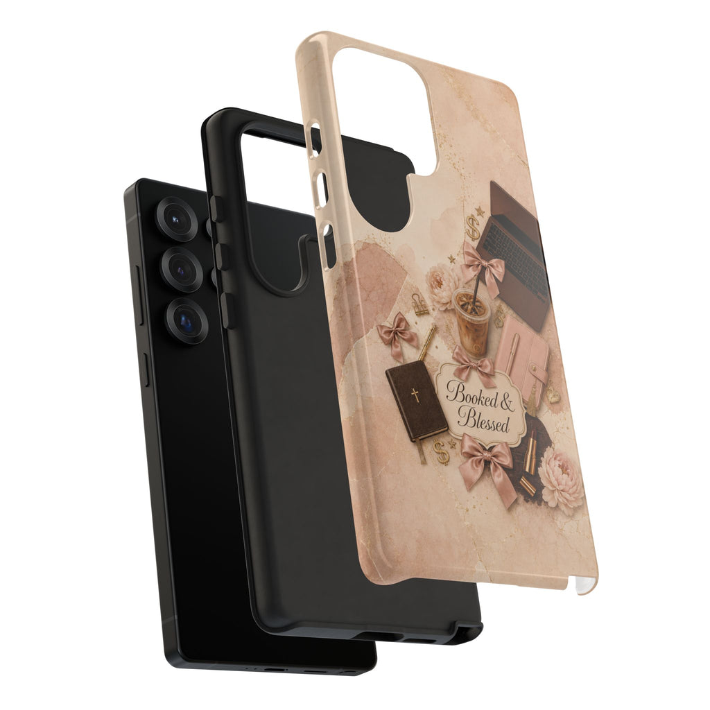 Booked & Blessed Christian Book Lover Phone Case