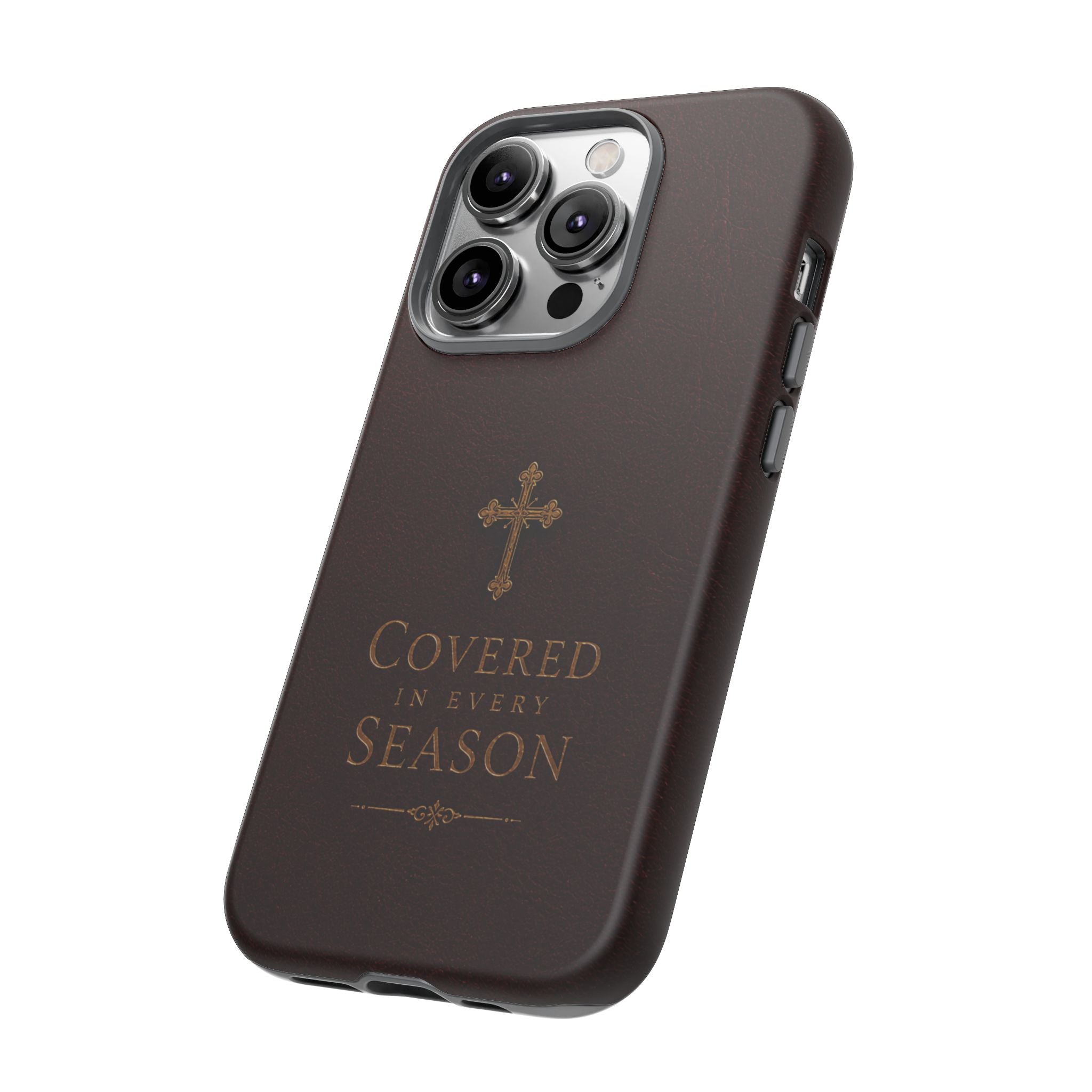 Covered in Every Season Christian Cross Phone Case