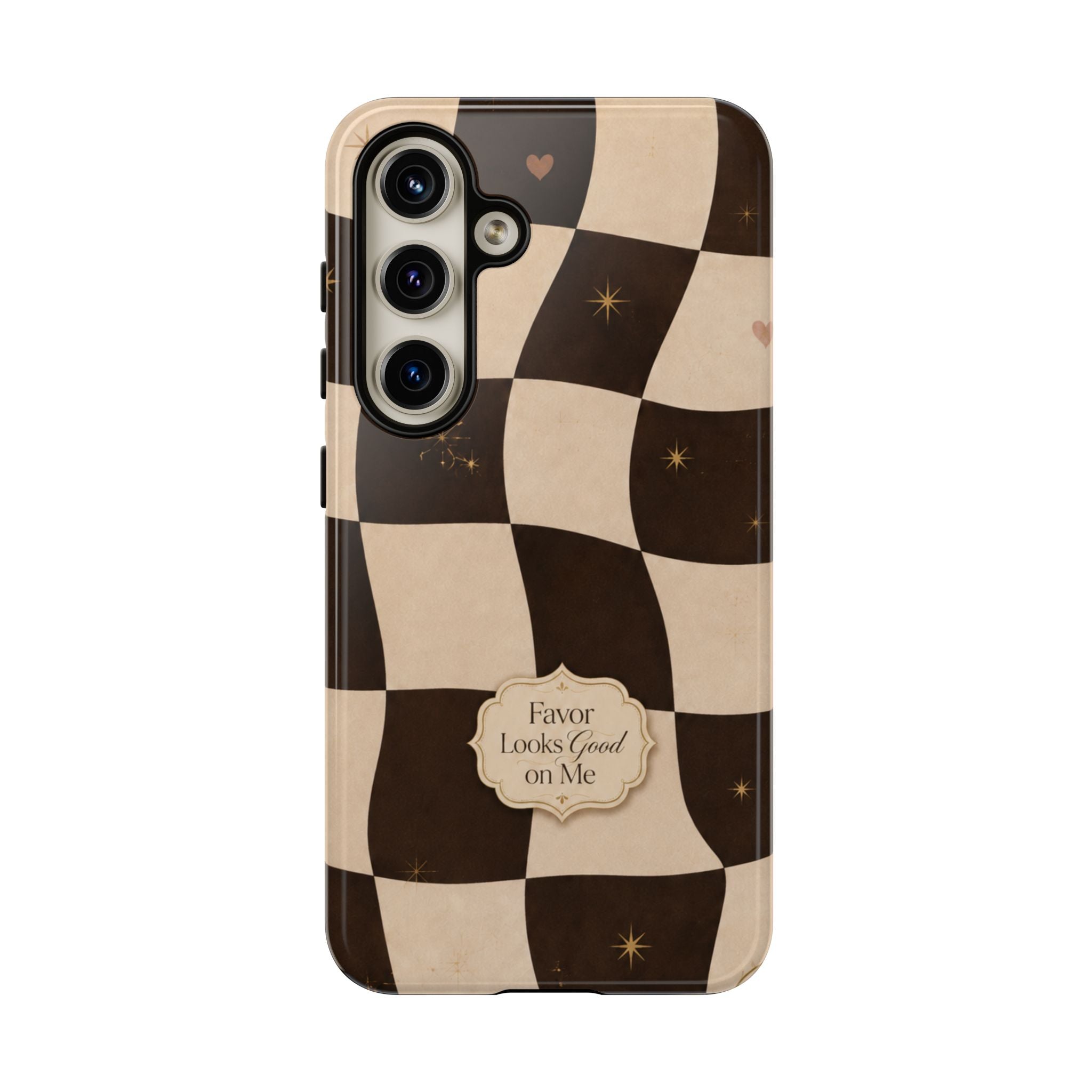 Favor Looks Good on Me Vintage Checkerboard Phone Case