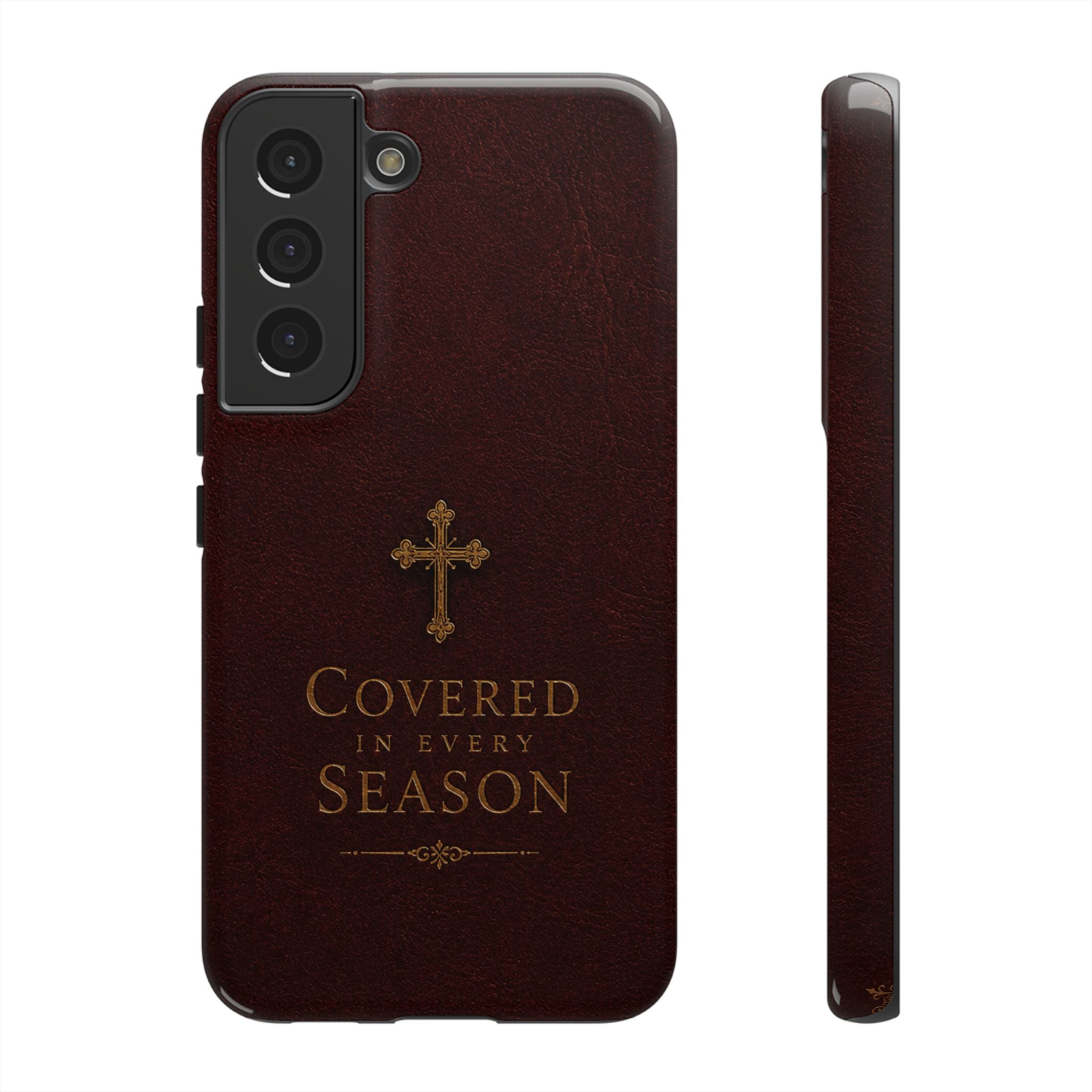 Covered in Every Season Christian Cross Phone Case
