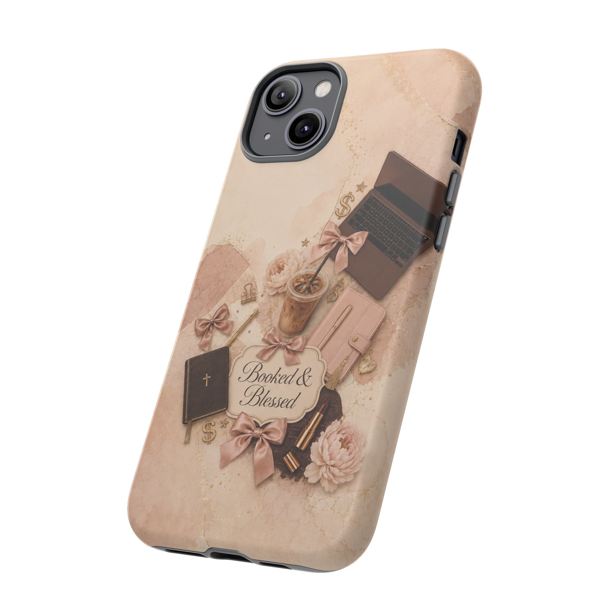 Booked & Blessed Christian Book Lover Phone Case