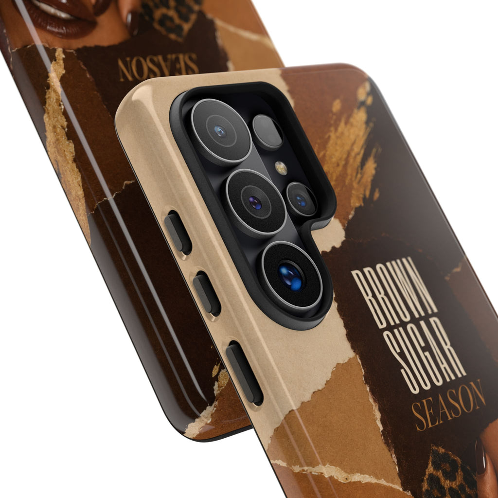 Brown Sugar Season Leopard Collage Phone Case