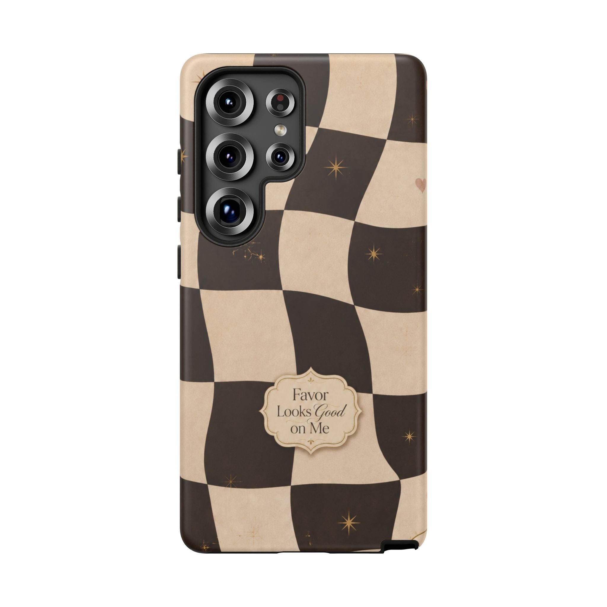 Favor Looks Good on Me Vintage Checkerboard Phone Case