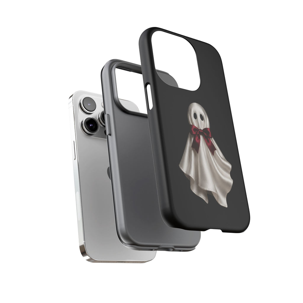 Burgundy Bow Ghost Spooky Phone Case
