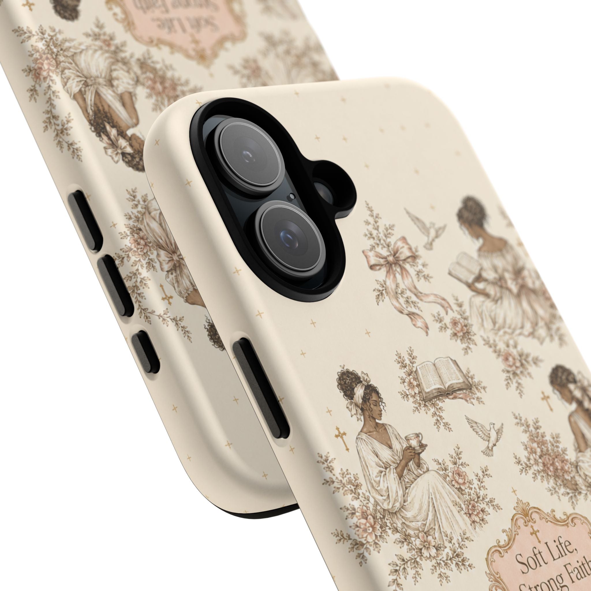 Soft Life, Strong Faith Vintage Christian Phone Case