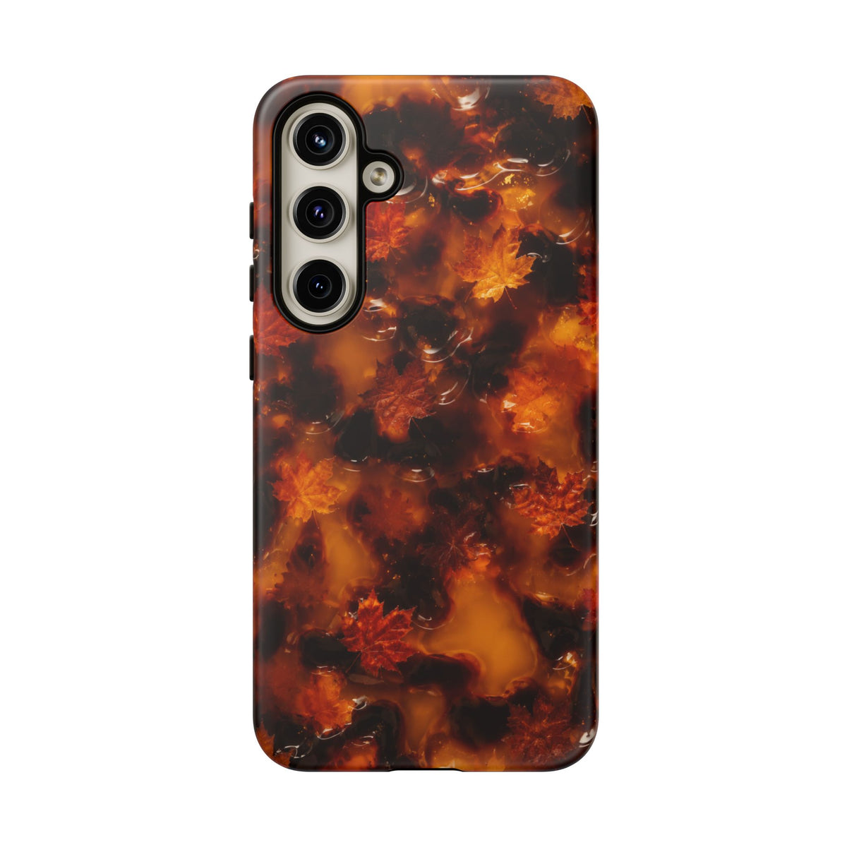 Amber Autumn Maple Leaf Phone Case