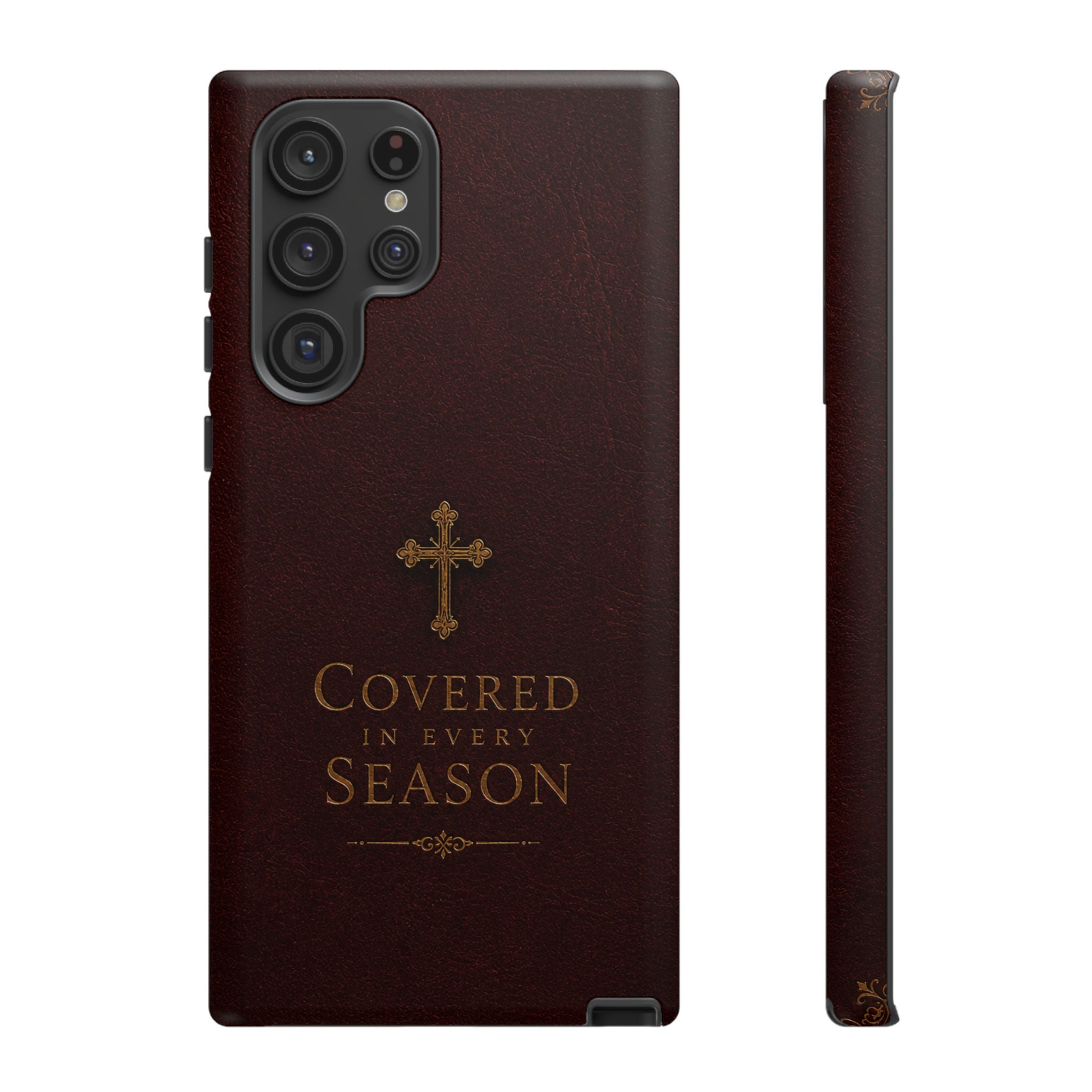 Covered in Every Season Christian Cross Phone Case