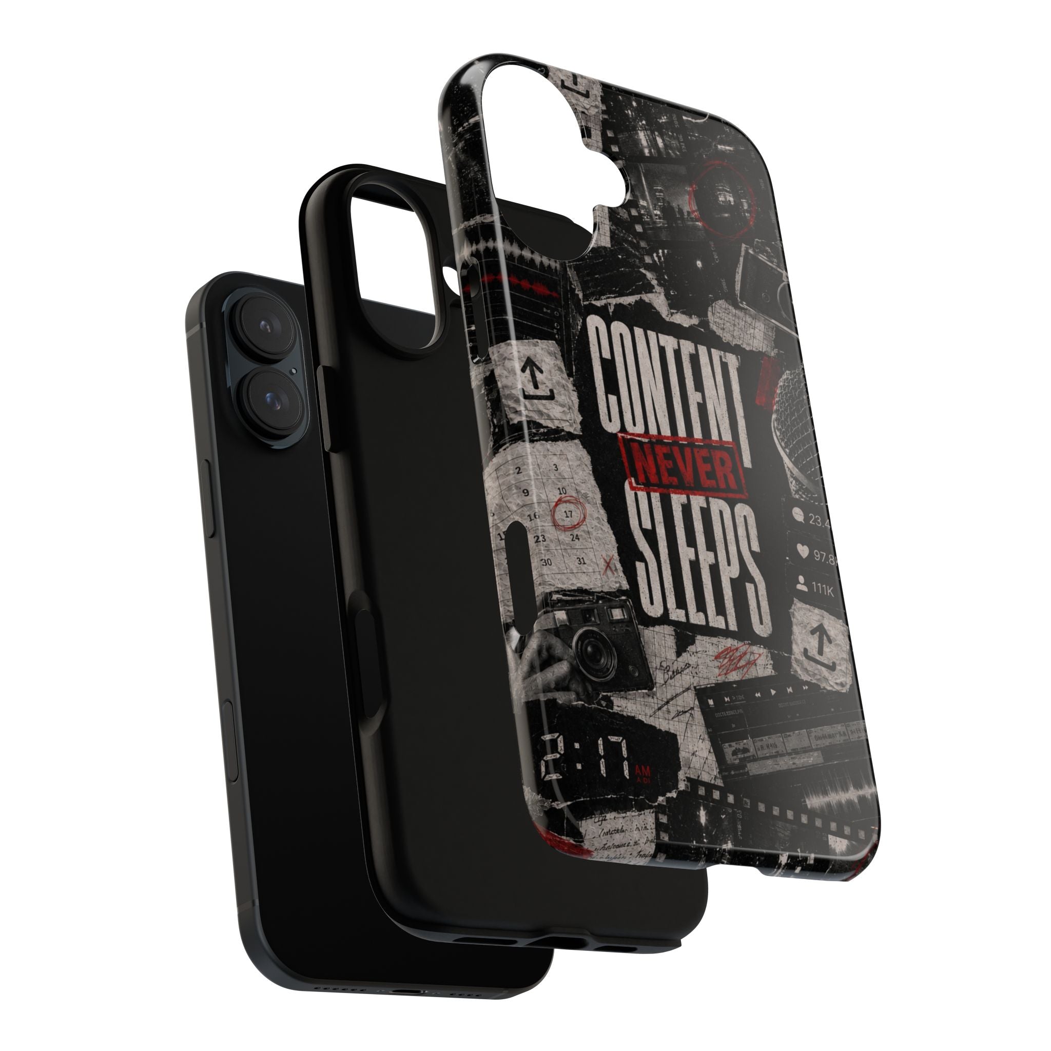 Content Never Sleeps Creator Phone Case