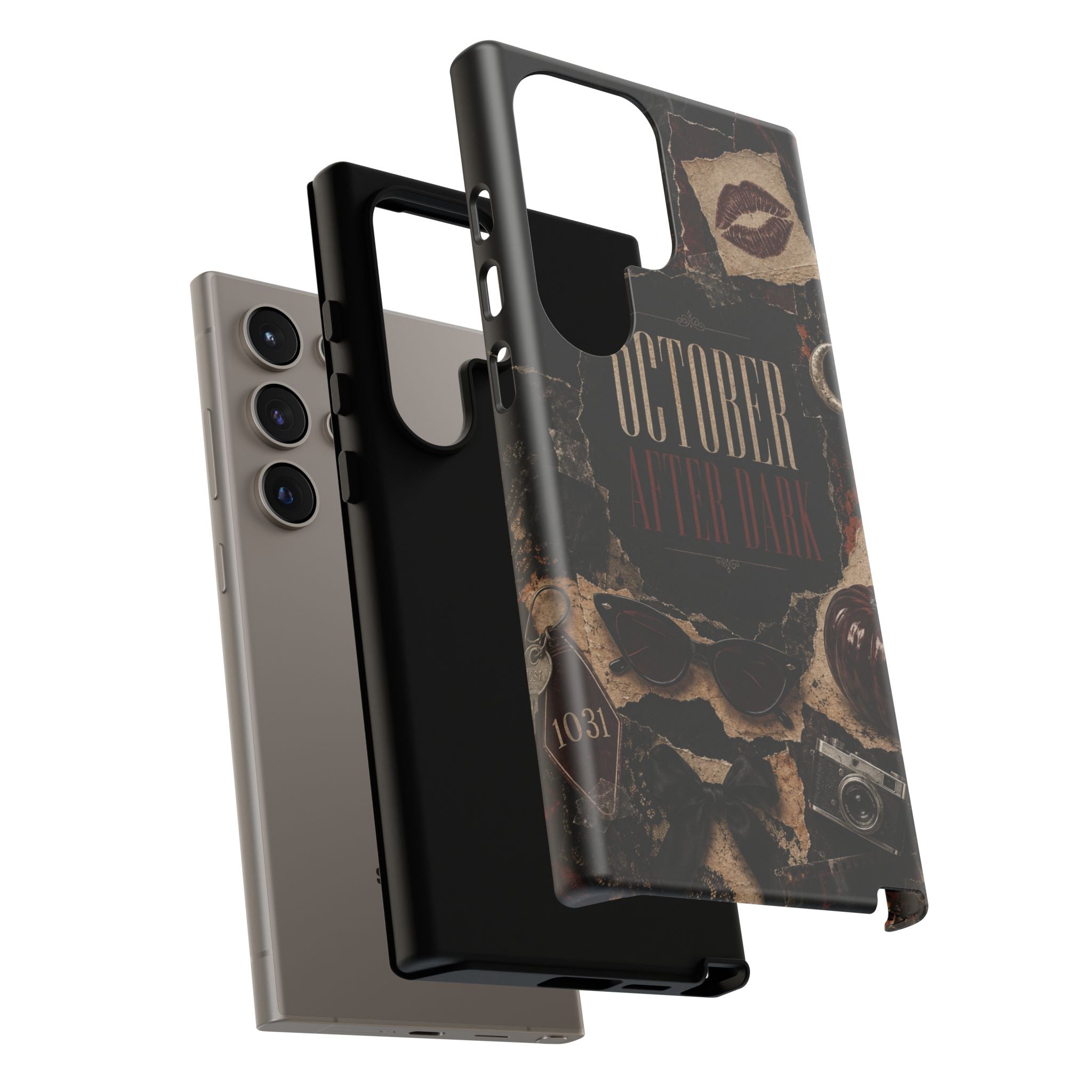 October After Dark Gothic Collage Phone Case