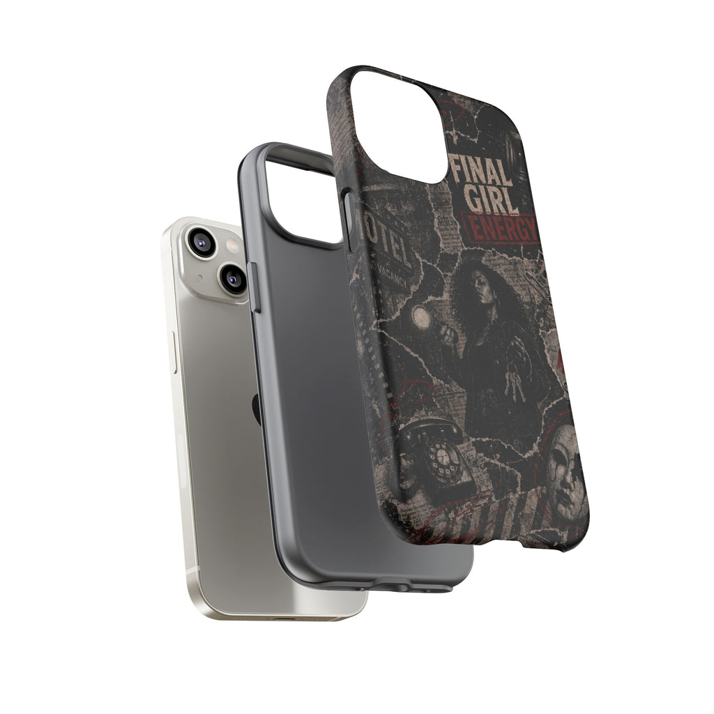 Final Girl Energy Horror Collage Phone Case