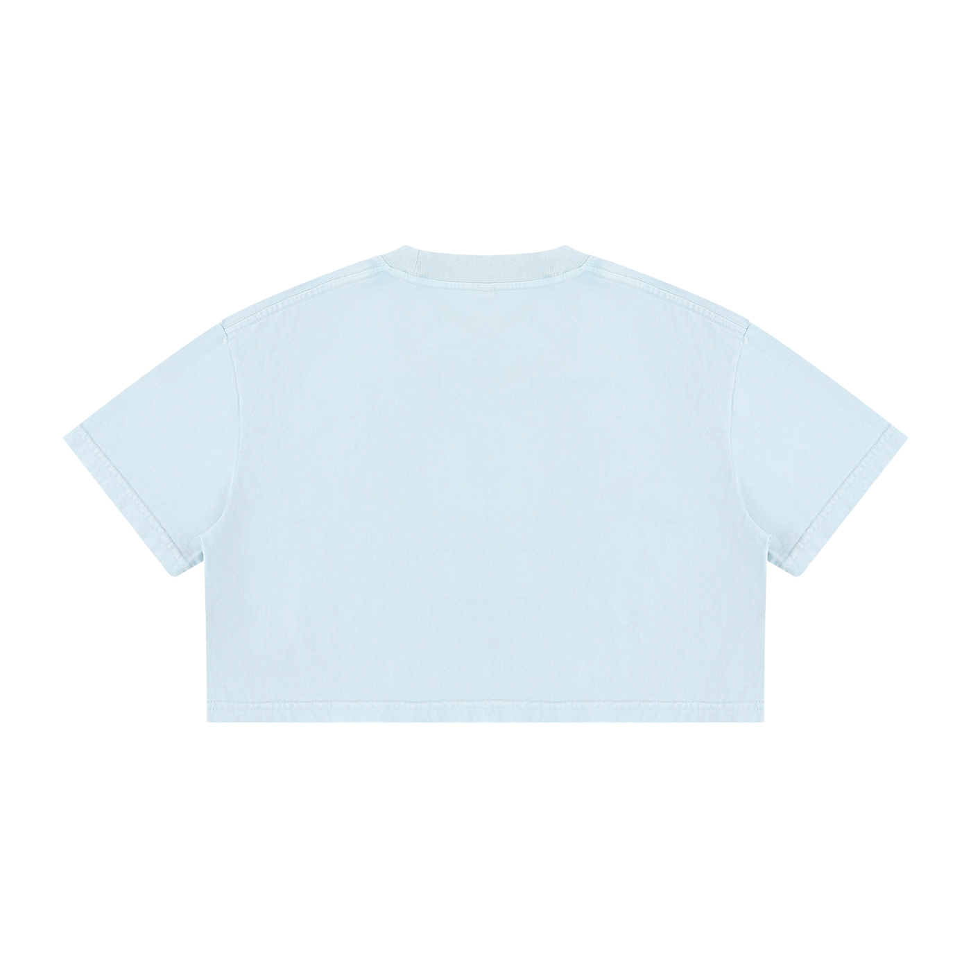 The Luxuri Girl Mineral Wash Cotton Crop T-Shirt