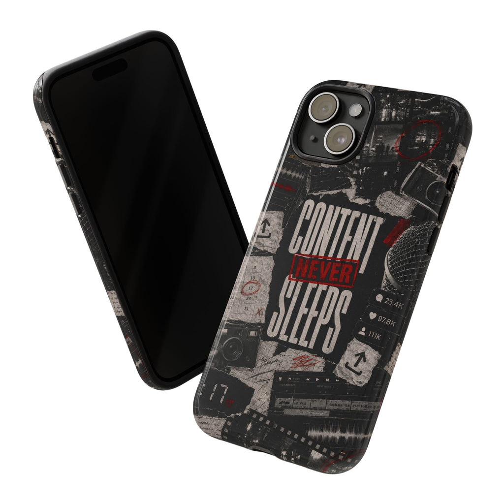 Content Never Sleeps Creator Phone Case