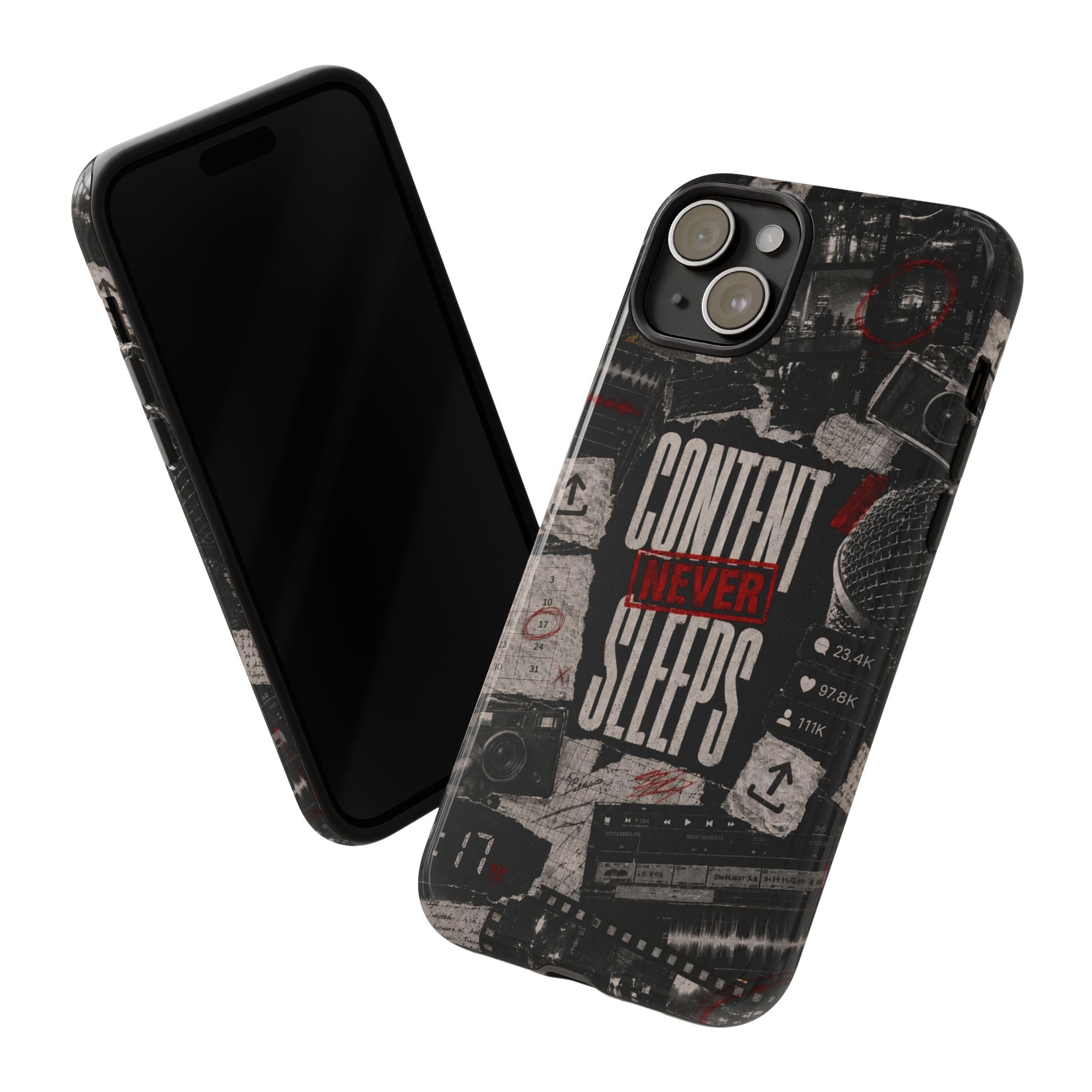 Content Never Sleeps Creator Phone Case