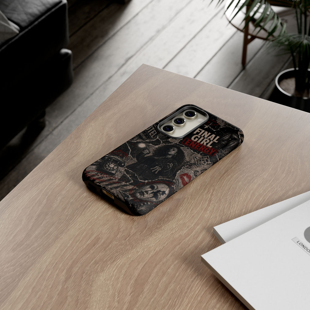 Final Girl Energy Horror Collage Phone Case