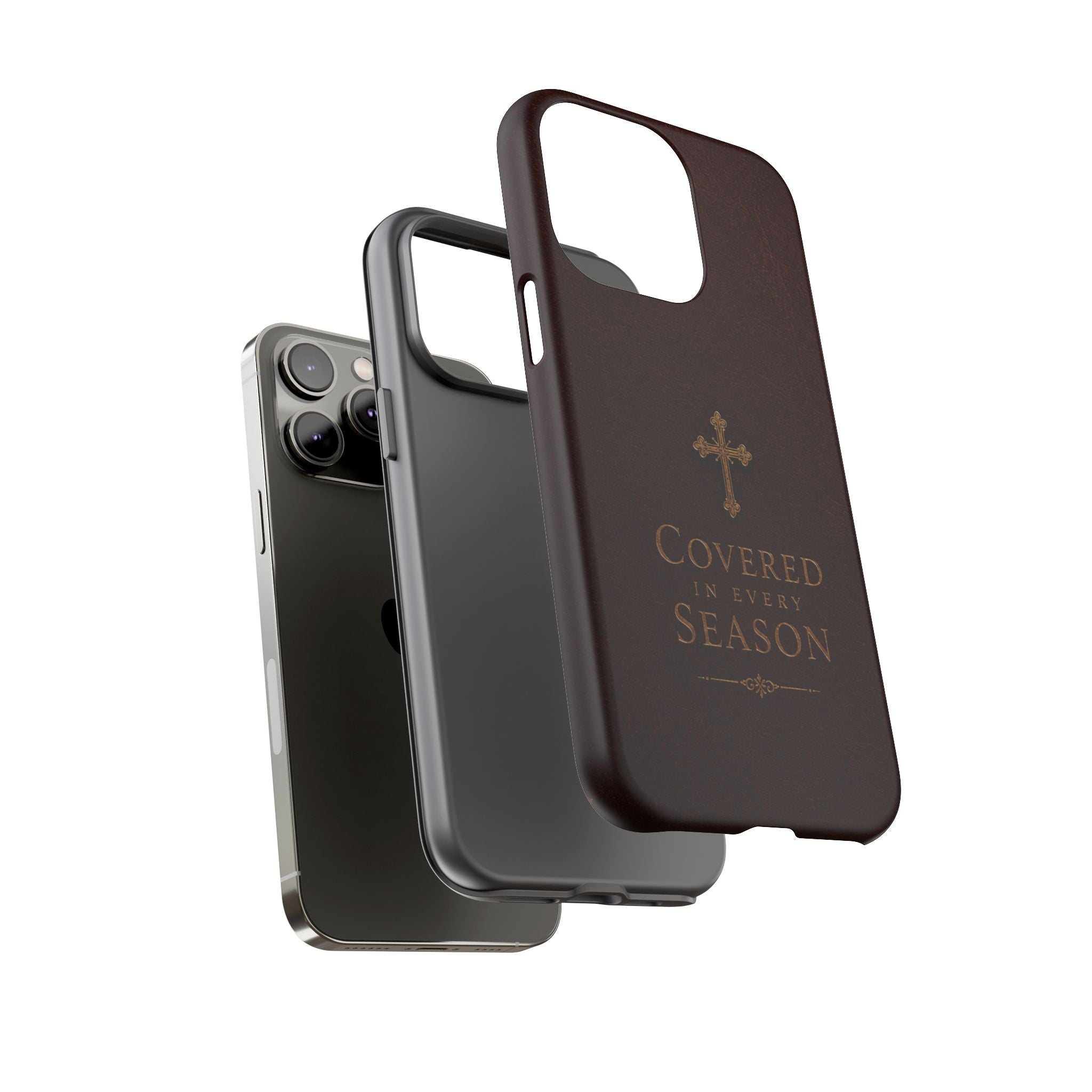 Covered in Every Season Christian Cross Phone Case