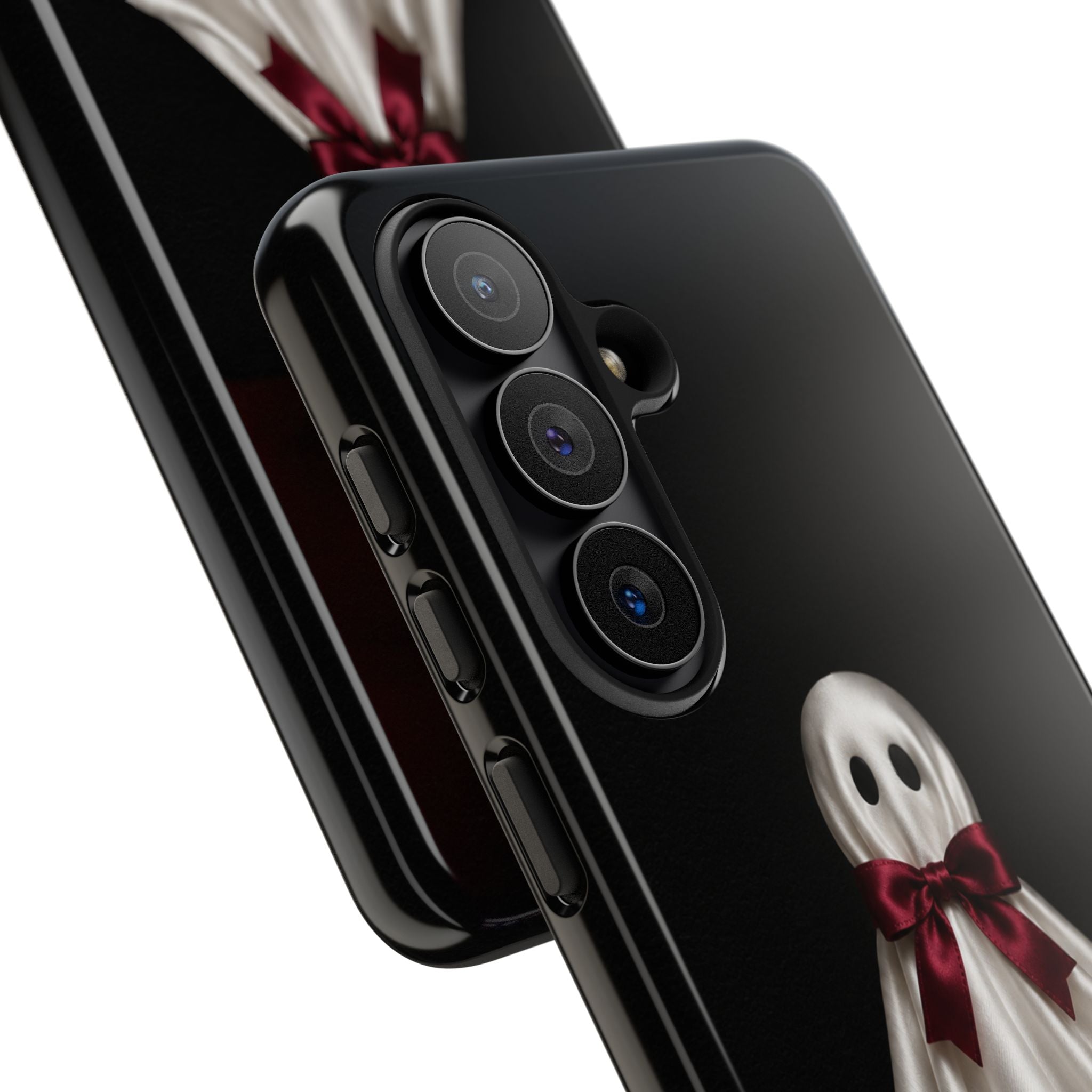 Burgundy Bow Ghost Spooky Phone Case