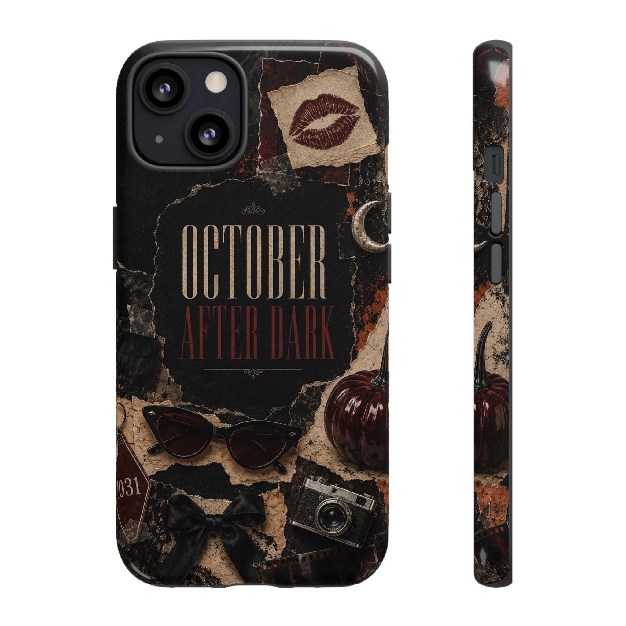 October After Dark Gothic Collage Phone Case