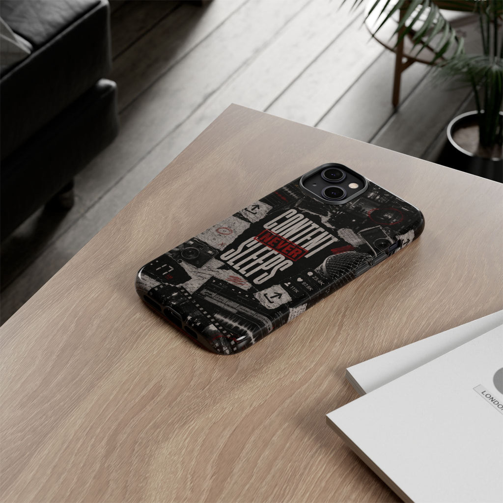 Content Never Sleeps Creator Phone Case
