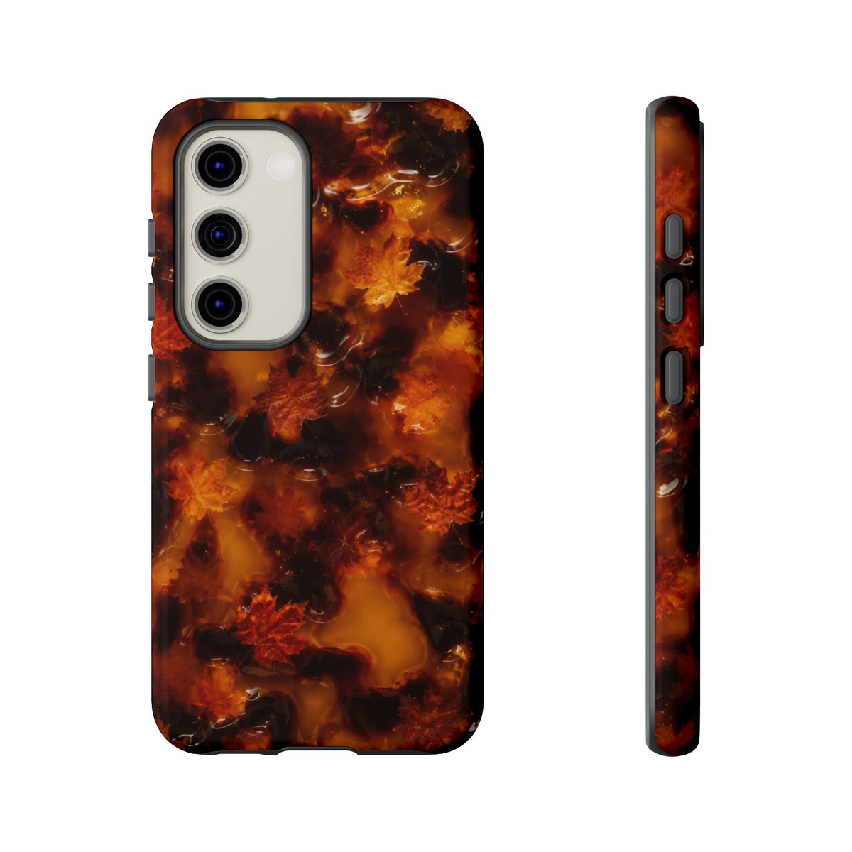 Amber Autumn Maple Leaf Phone Case