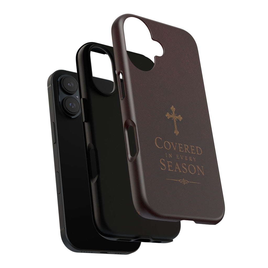 Covered in Every Season Christian Cross Phone Case