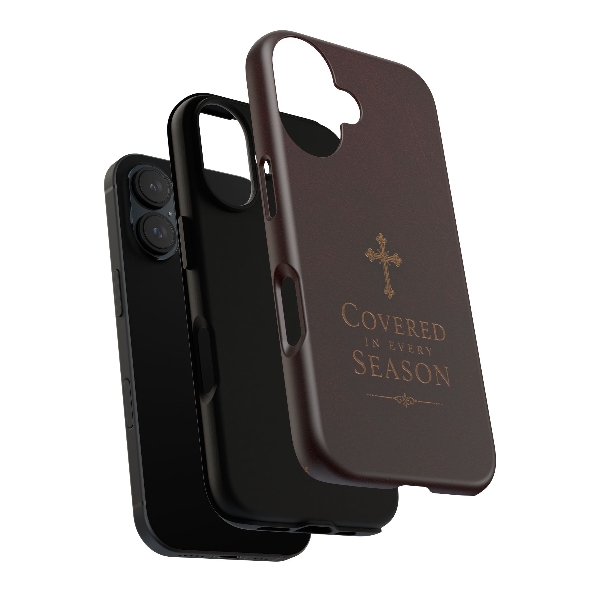 Covered in Every Season Christian Cross Phone Case