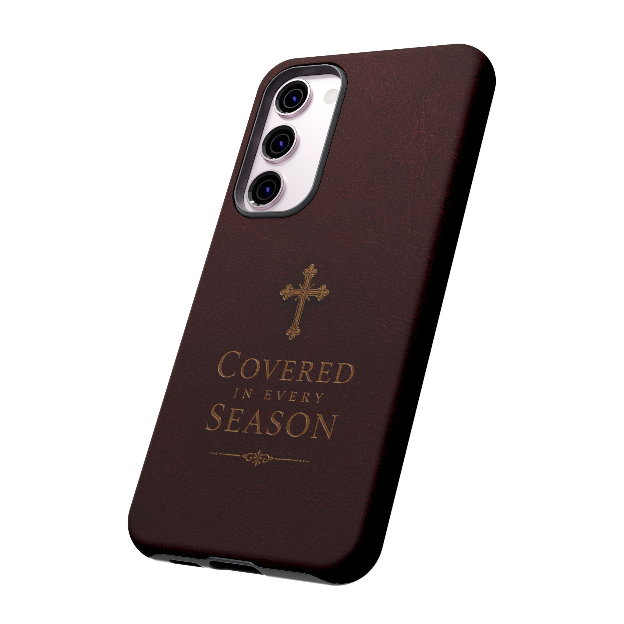 Covered in Every Season Christian Cross Phone Case