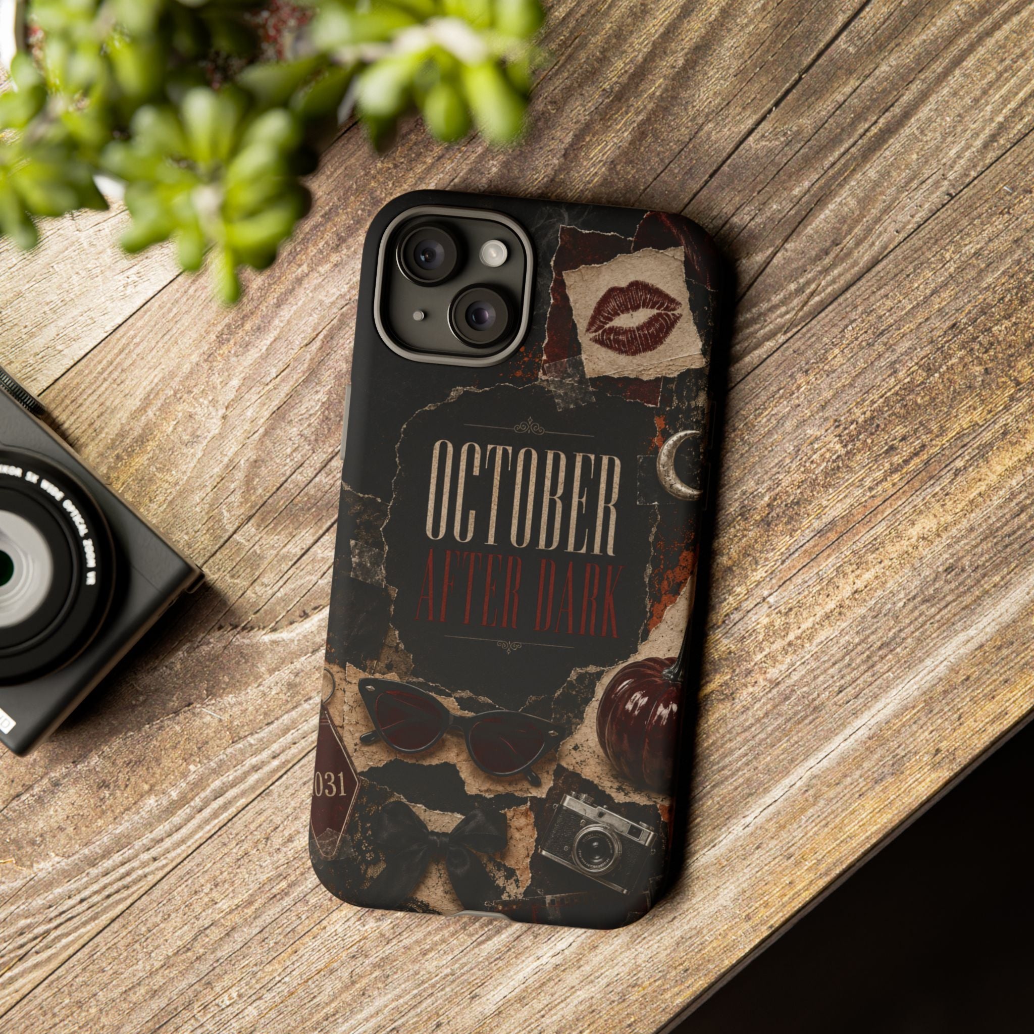 October After Dark Gothic Collage Phone Case