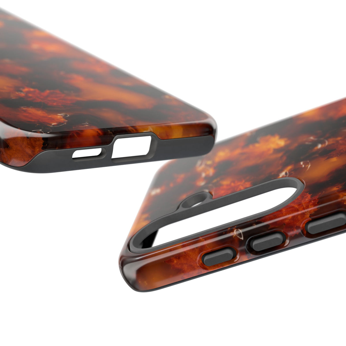 Amber Autumn Maple Leaf Phone Case