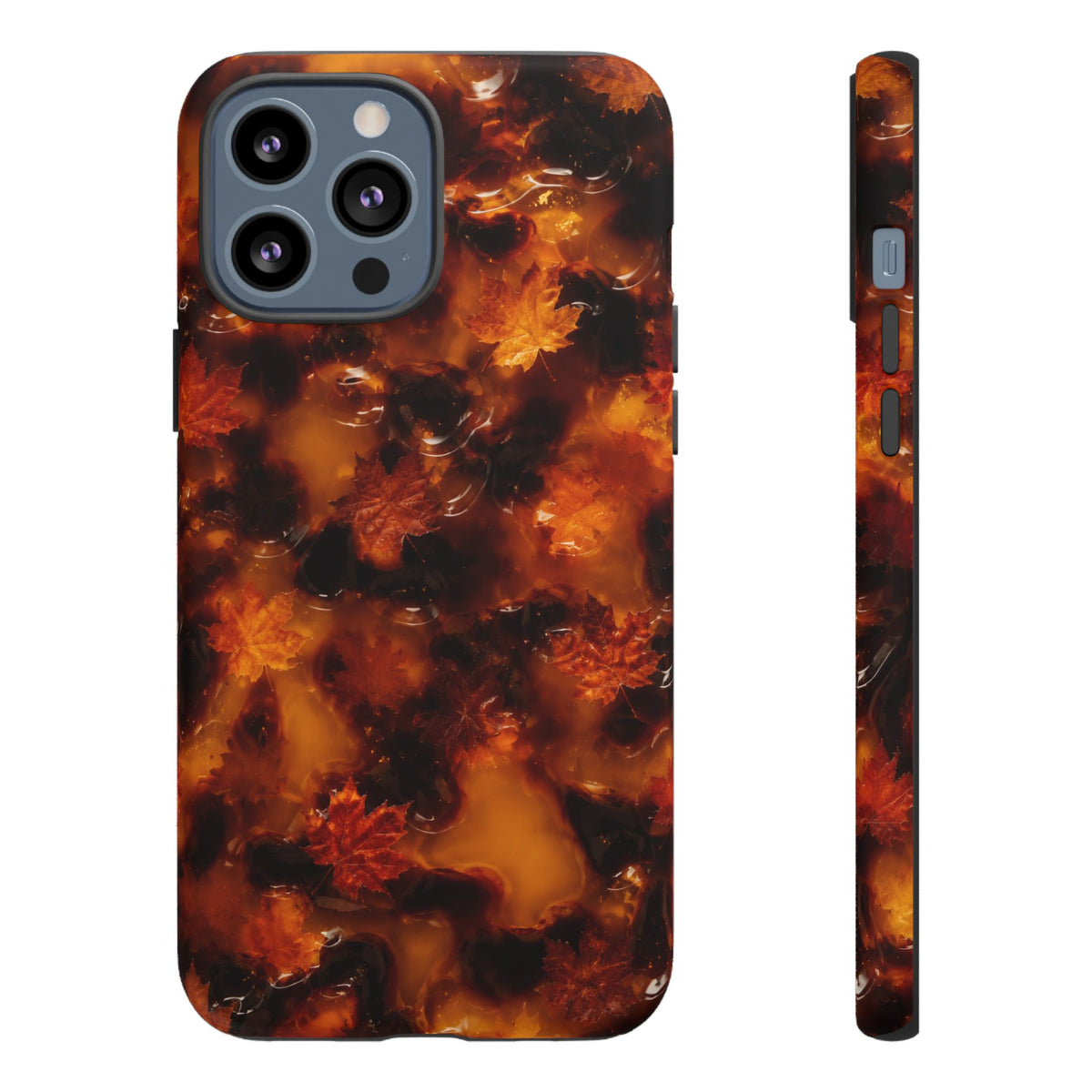 Amber Autumn Maple Leaf Phone Case