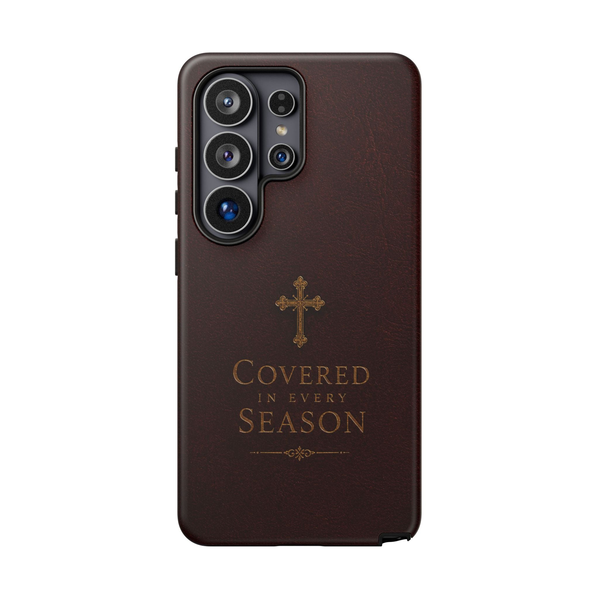Covered in Every Season Christian Cross Phone Case