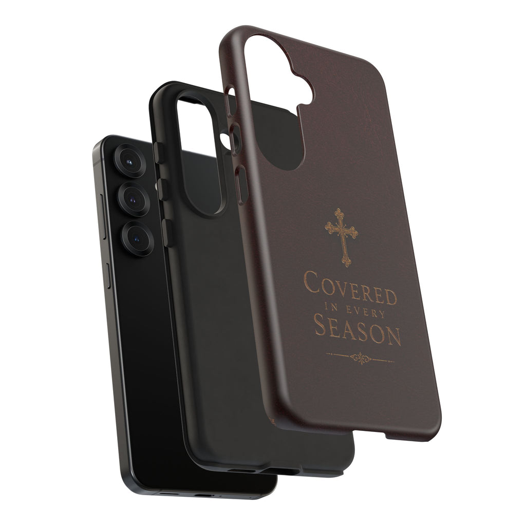 Covered in Every Season Christian Cross Phone Case
