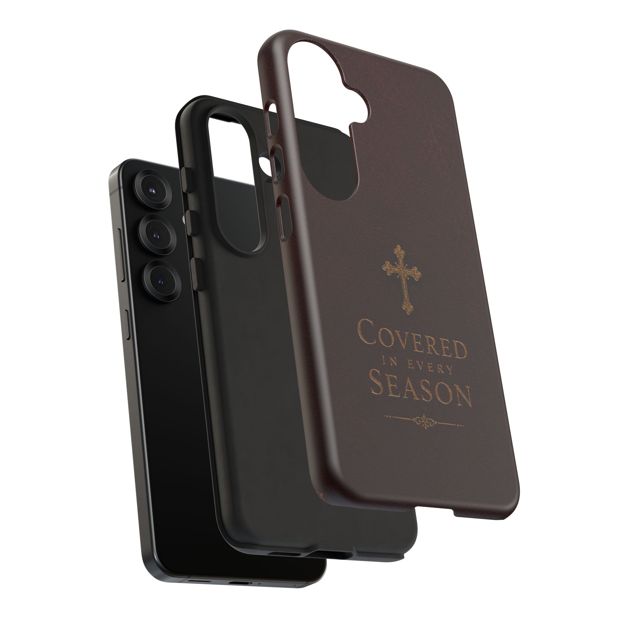 Covered in Every Season Christian Cross Phone Case