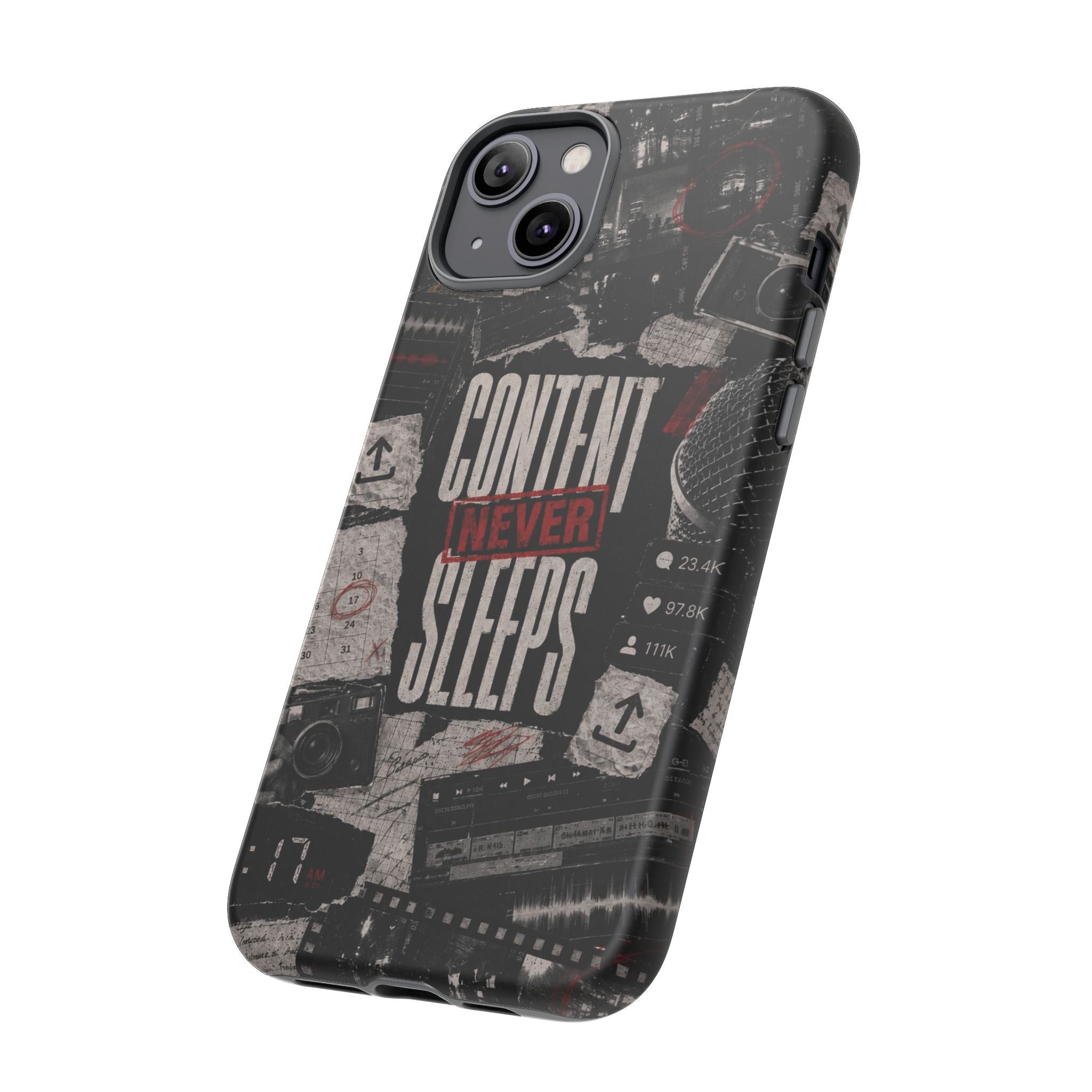 Content Never Sleeps Creator Phone Case