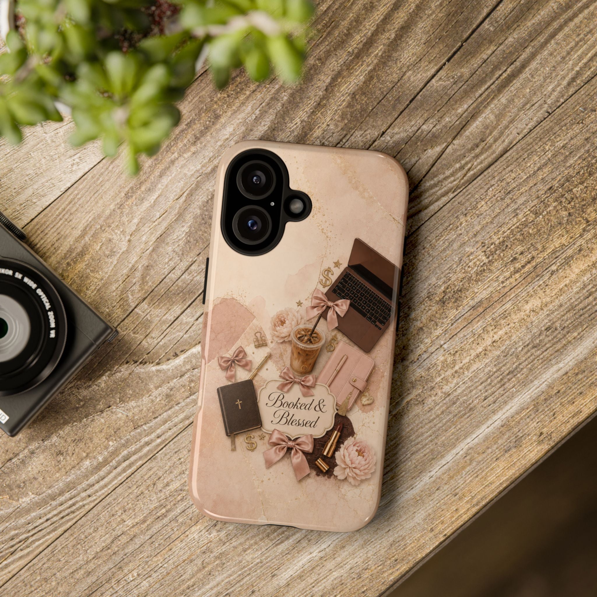 Booked & Blessed Christian Book Lover Phone Case