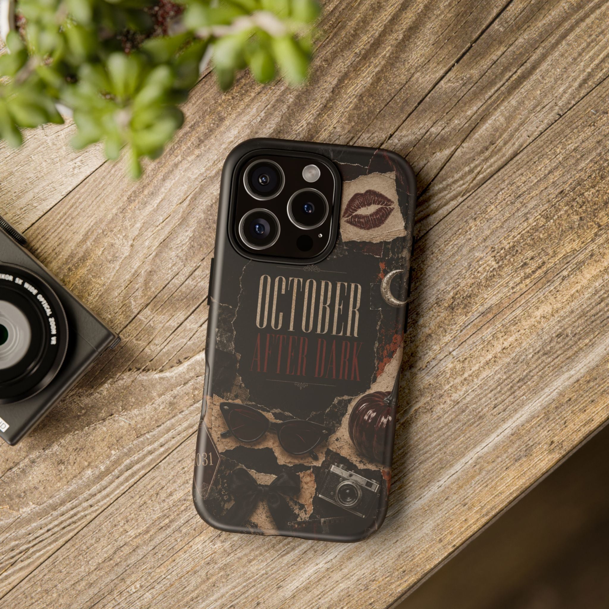 October After Dark Gothic Collage Phone Case
