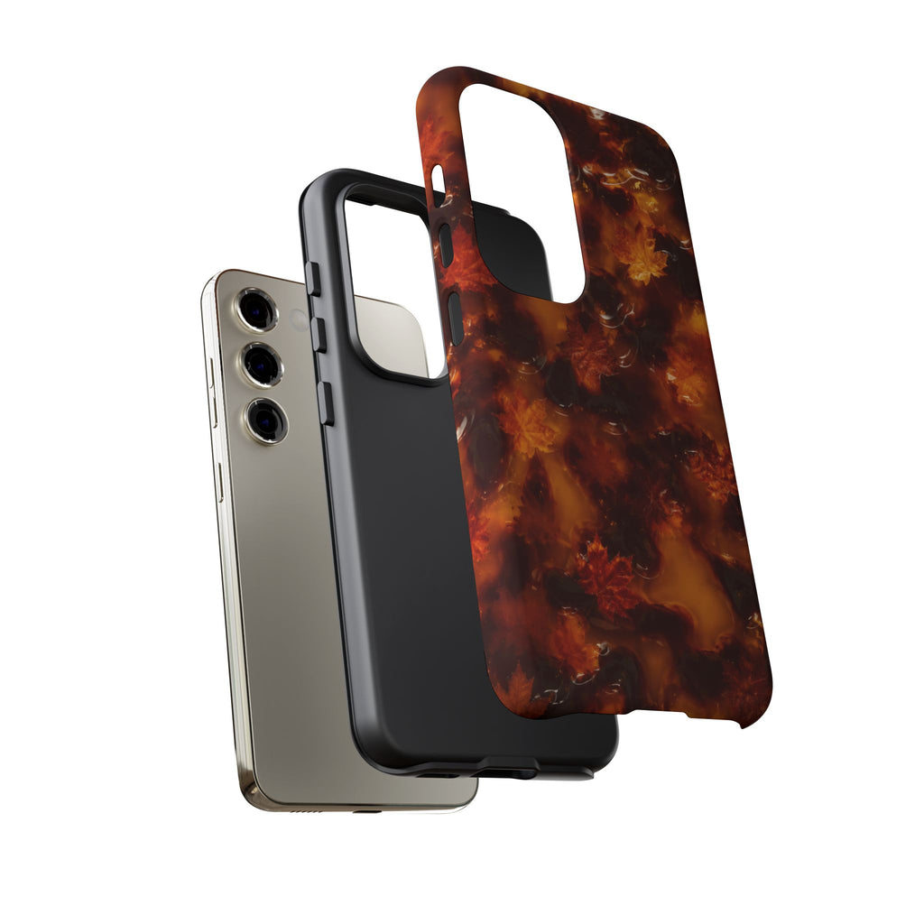Amber Autumn Maple Leaf Phone Case