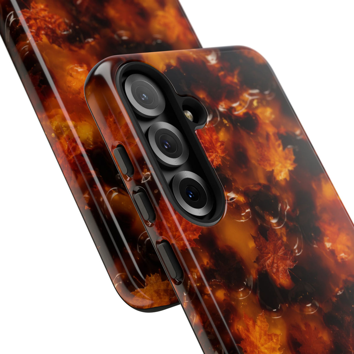 Amber Autumn Maple Leaf Phone Case