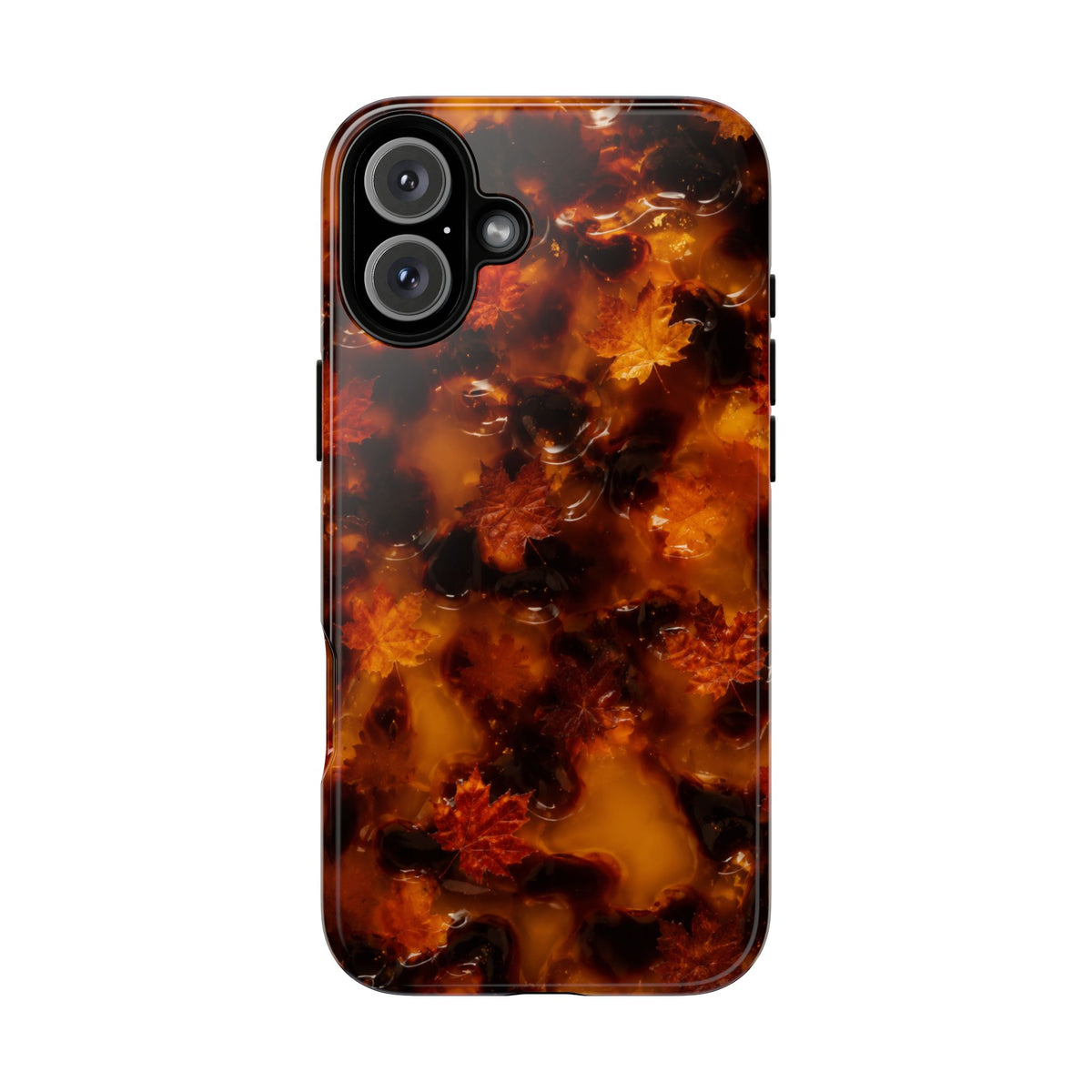 Amber Autumn Maple Leaf Phone Case