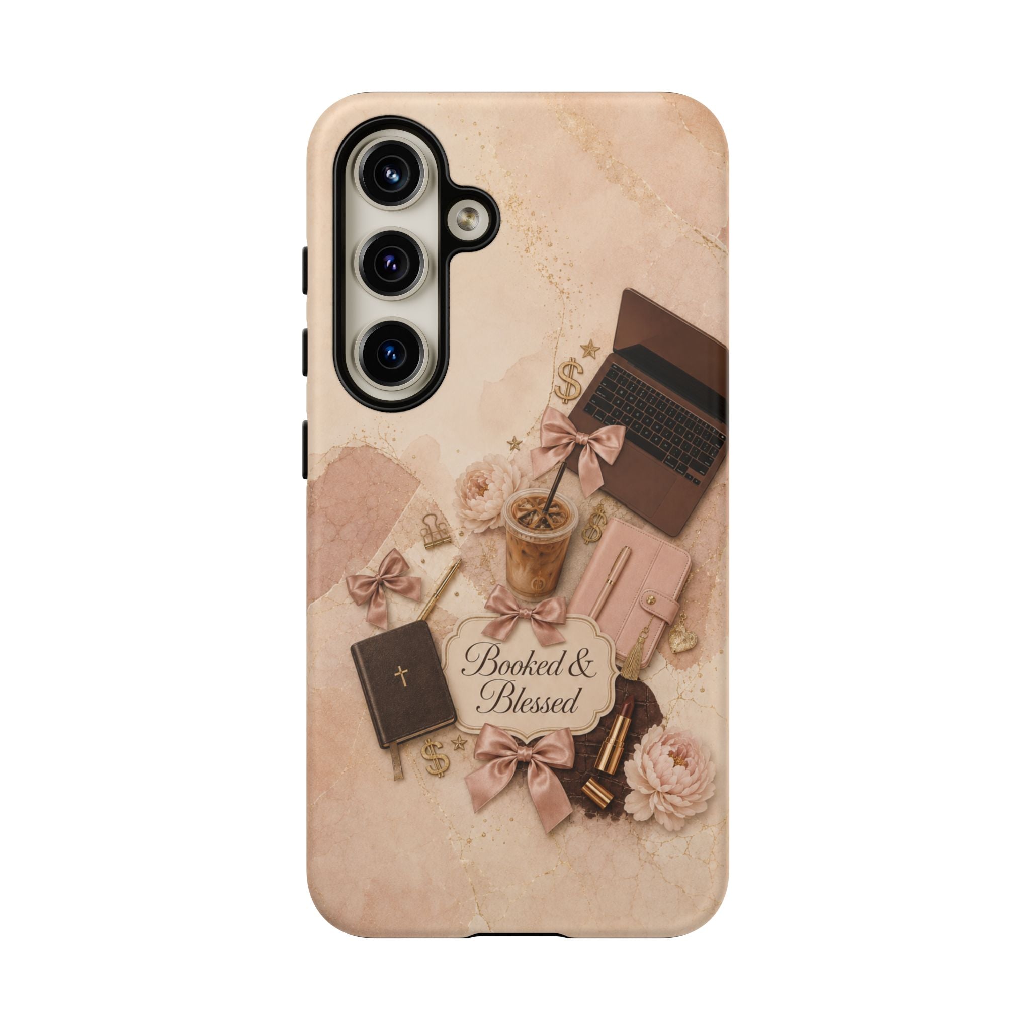 Booked & Blessed Christian Book Lover Phone Case