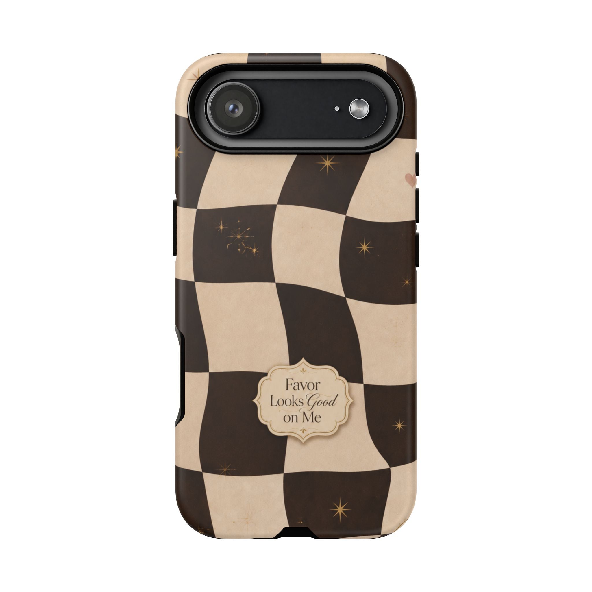 Favor Looks Good on Me Vintage Checkerboard Phone Case