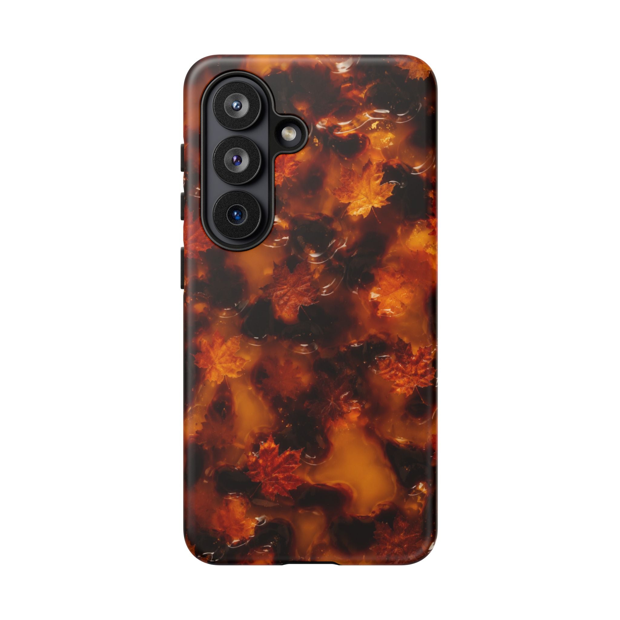 Amber Autumn Maple Leaf Phone Case