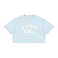 The Luxuri Girl Mineral Wash Cotton Crop T-Shirt